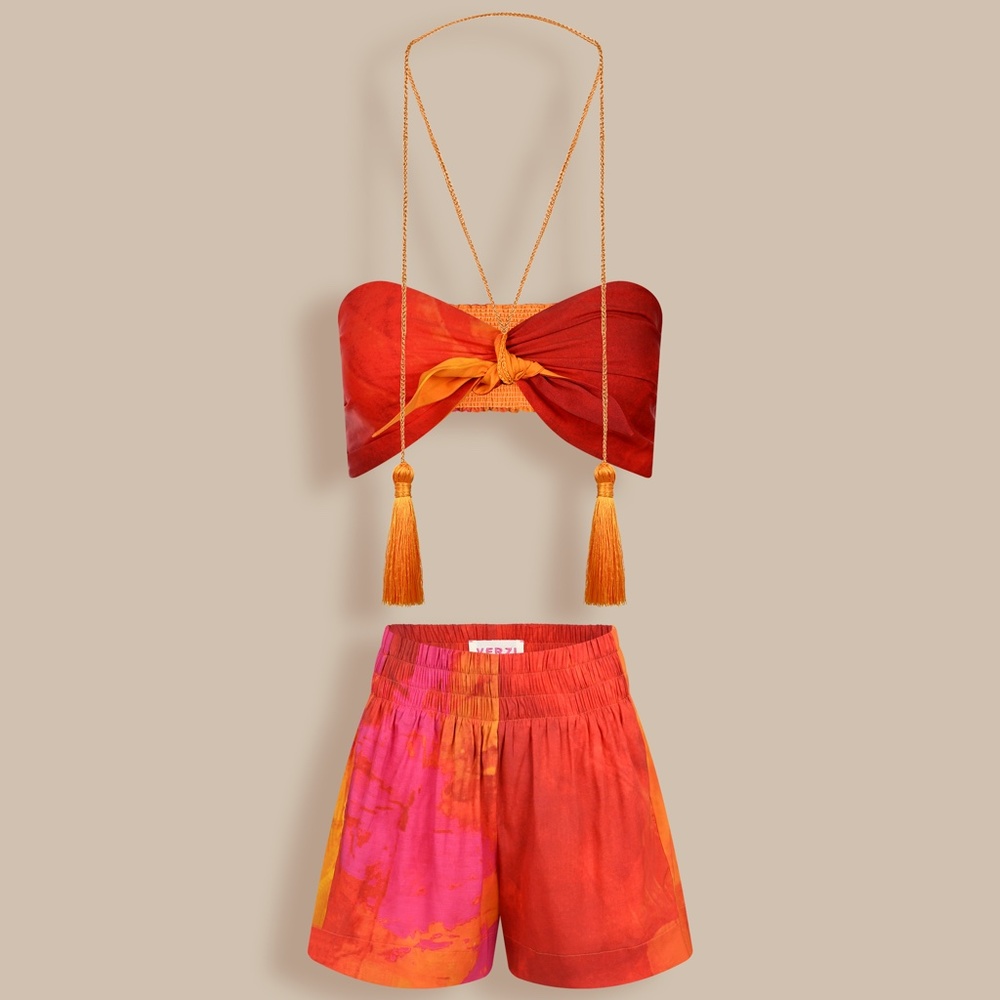 HAND DESIGNED PRINT BEACH SET